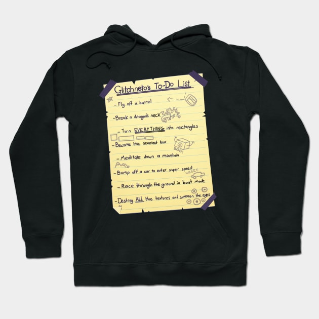 Glitch List Hoodie by Tealgamemaster